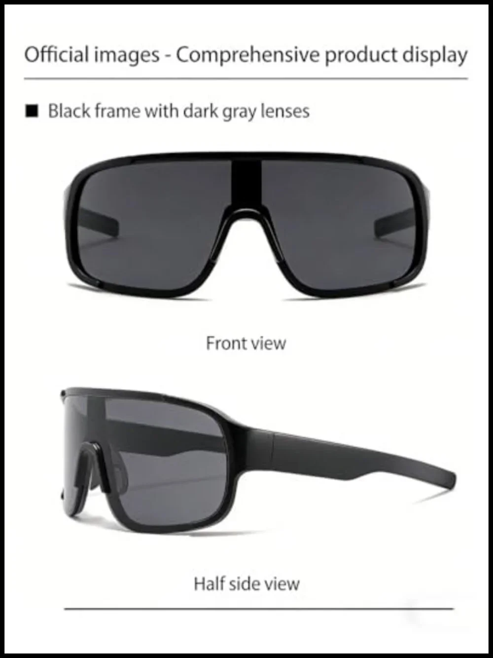 Oversized Shield Wrap Around Sports Sunglasses UV400 Photochromic